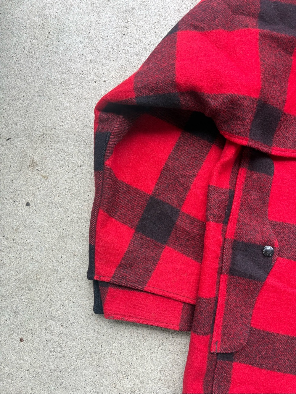 Vintage Filson Double Mackinaw Cruiser Wool Jacket USA Buffalo Plaid Mens XL - Picture 12 of 13
